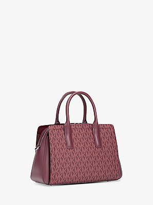 Bolso satchel Laila peque&ntilde;o con logotipo exclusivo
