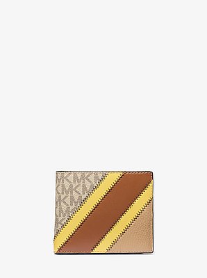 Billetera plegable Cooper con logotipo y franja