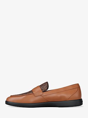 Wesley Leather and Signature Logo Loafer