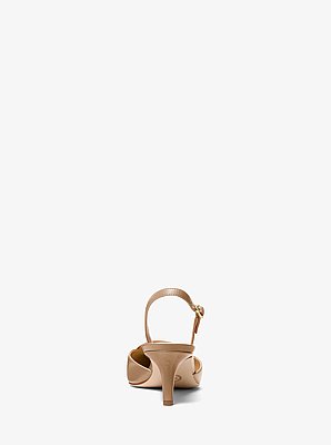 Lena Leather Slingback Pump
