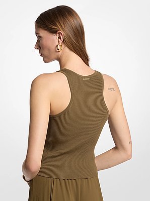 Camisole c&ocirc;tel&eacute;e &agrave; encolure d&eacute;gag&eacute;e