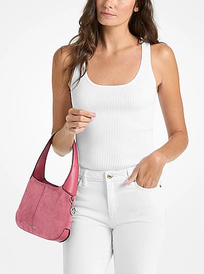 Bolso de hombro Alice peque&ntilde;o de ante