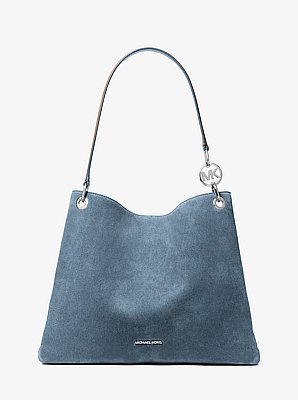 Christina Large Suede Shoulder Bag