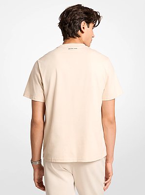 T-shirt en jersey de coton &agrave; logo graphique