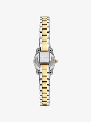 Microreloj Lexington en dos tonos con incrustaciones
