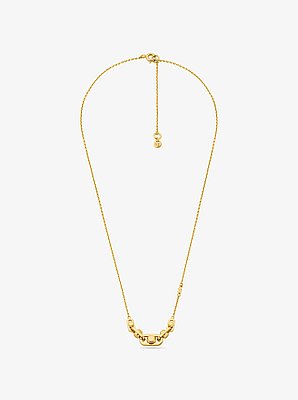 Astor Precious Metal-Plated Sterling Silver Link Necklace