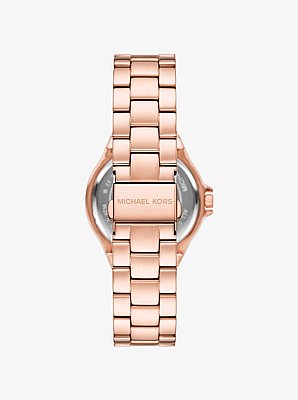 Lennox Pav&eacute; Rose Gold-Tone Watch