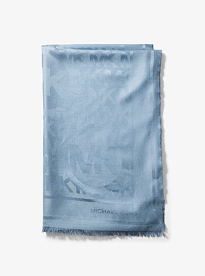 Foulard en jacquard &agrave; logo