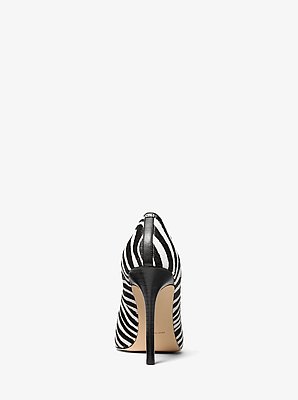 Elyse Zebra Print Calf Hair Pump