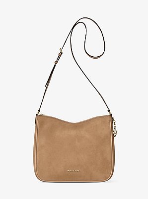 Sac messager Nayla de taille moyenne en cuir grain&eacute;