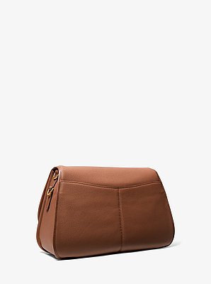 Holmes Extra-Large Pebbled Leather Convertible Messenger Bag