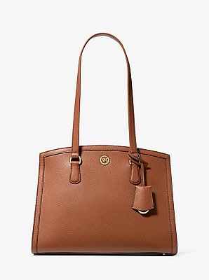 Chantal Medium Pebbled Leather Tote Bag