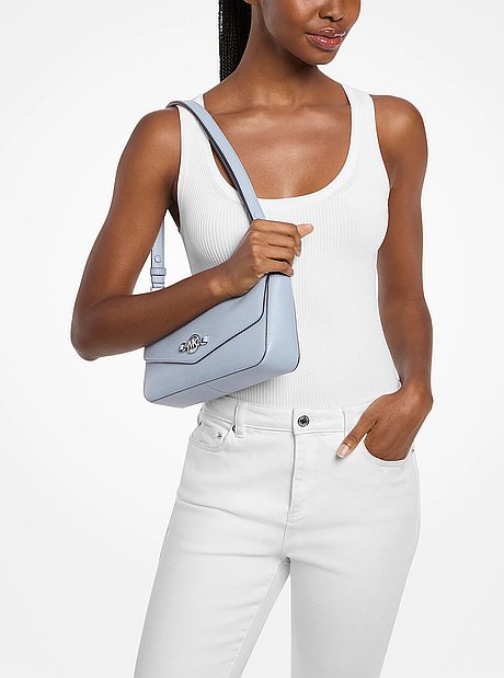 Sac &agrave; &eacute;paule Kacey de taille moyenne en cuir grain&eacute;