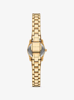 Mini Lexington Pav&eacute; Gold-Tone Watch