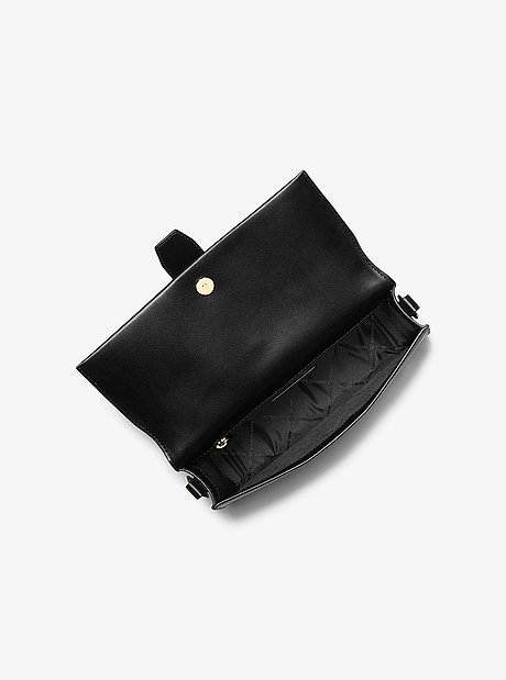 Sac &agrave; &eacute;paule Greenwich de taille moyenne en cuir Saffiano