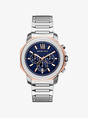 Oversized Prescott Two-Tone Watch