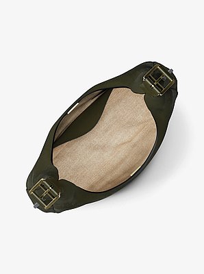 Nolita Large Nubuck Hobo Shoulder Bag