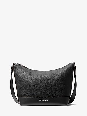Cooper Pebbled Leather Crescent Bag