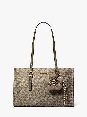 Zadie Medium Printed Logo Tote Bag