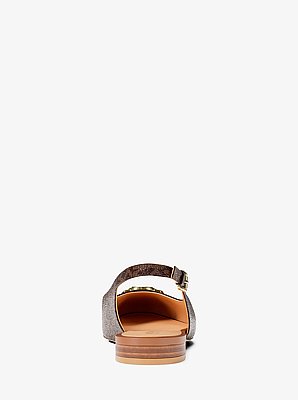 Dori Signature Logo Slingback Flat