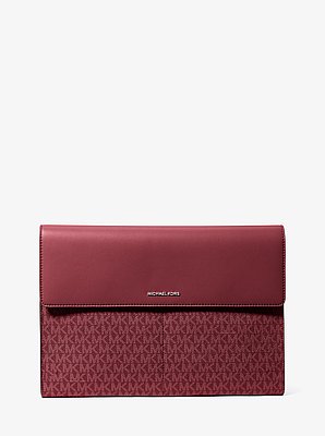 Jet Set Signature Logo Laptop Case