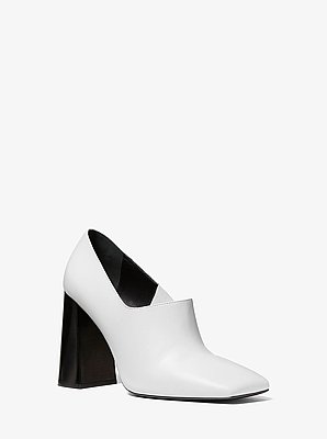 Sofia High Throat Leather Pump
