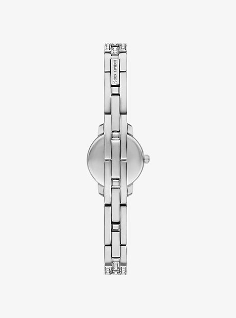 Micro Melissa Pav&eacute; Silver-Tone Watch