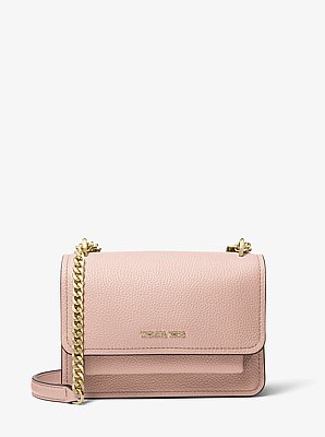 Claire Small Pebbled Leather Convertible Shoulder Bag