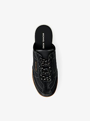 Nolan Nylon and Suede Mule