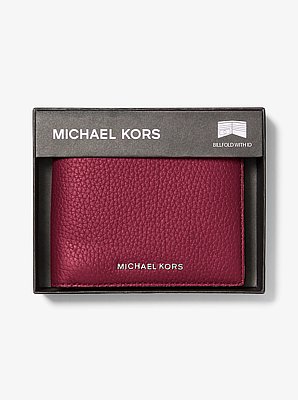 Hudson Pebbled Leather Billfold Wallet