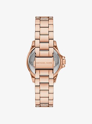 Mini Everest Pav&eacute; Rose Gold-Tone Watch