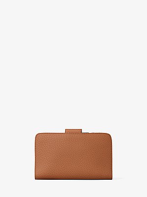 MK Pop Charm Medium Pebbled Leather Wallet