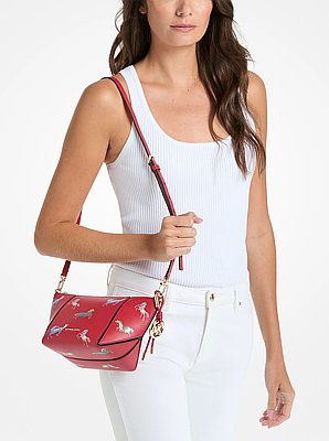 Jordi Small Leather Convertible Crossbody Bag