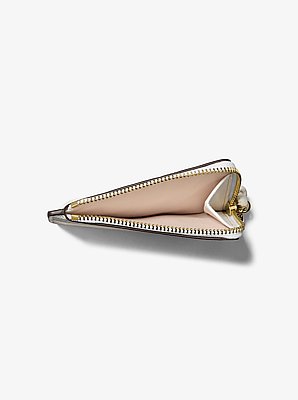 Jet Set Small Pebbled Leather Card Case Wristlet