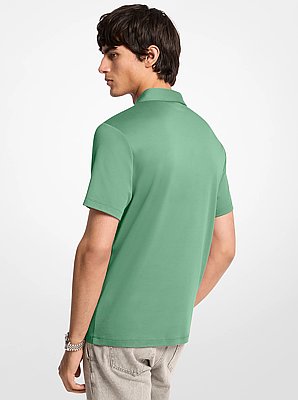 Embroidered Logo Cotton Polo Shirt