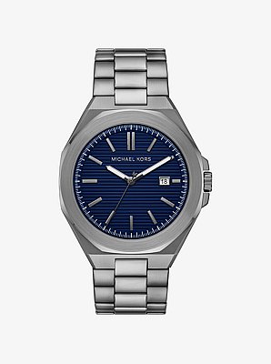 Montre Callum surdimensionn&eacute;e gris acier