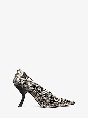 Luna Snake Embossed Leather Pump