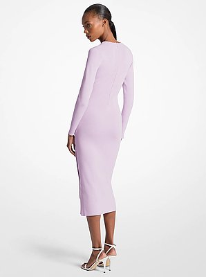 Viscose Blend Snap Dress