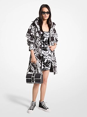 Palm Print Woven Anorak