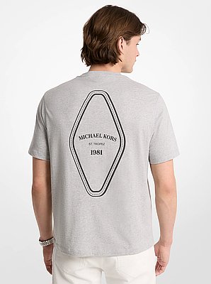 T-shirt en coton &agrave; logo graphique