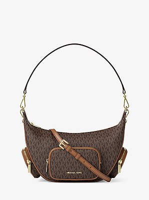 Merritt Medium Signature Logo Convertible Shoulder Bag