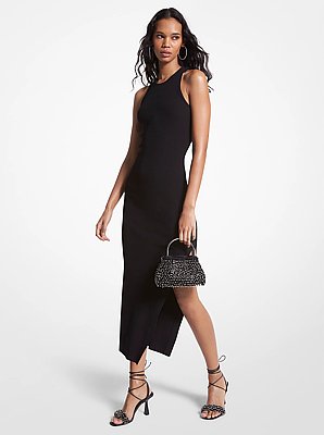 Ribbed Stretch Knit Tank Dress