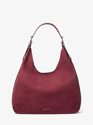Nolita Large Nubuck Hobo Shoulder Bag