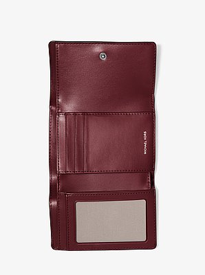 Bryant Medium Burnished Leather Tri-Fold Wallet