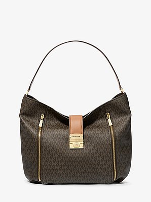 Schoudertas Addie met kenmerkend logo, groot