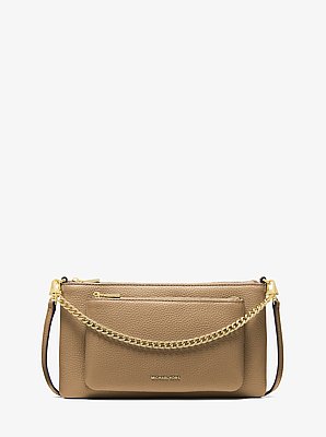 Jet Set Medium Pebbled Leather Convertible Crossbody Bag