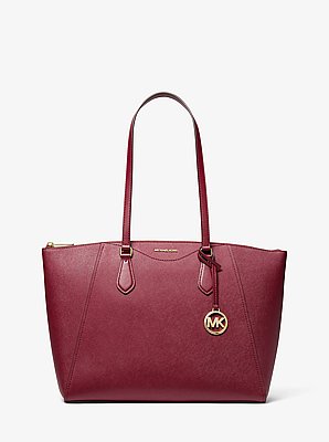 Lorita Large Saffiano Leather Tote Bag