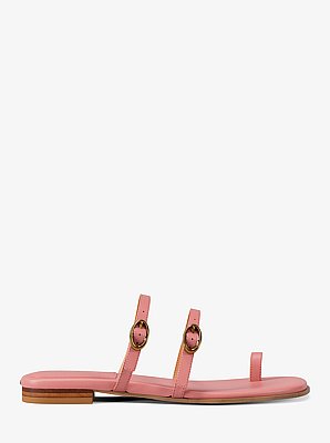 Sandales plates en cuir Kya