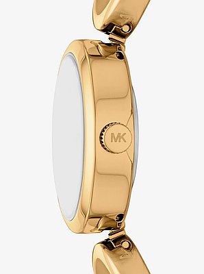 Reloj Maude mini con eslabones en tono dorado