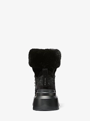 Bota Shiloh de varios materiales con adorno